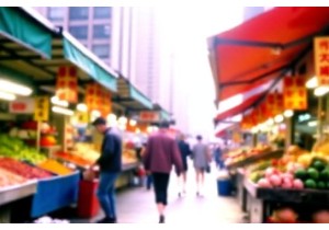 Fresh Market Magic in the Heart of Guangzhou City